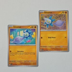 Pokemon Glimmet Trading Cards